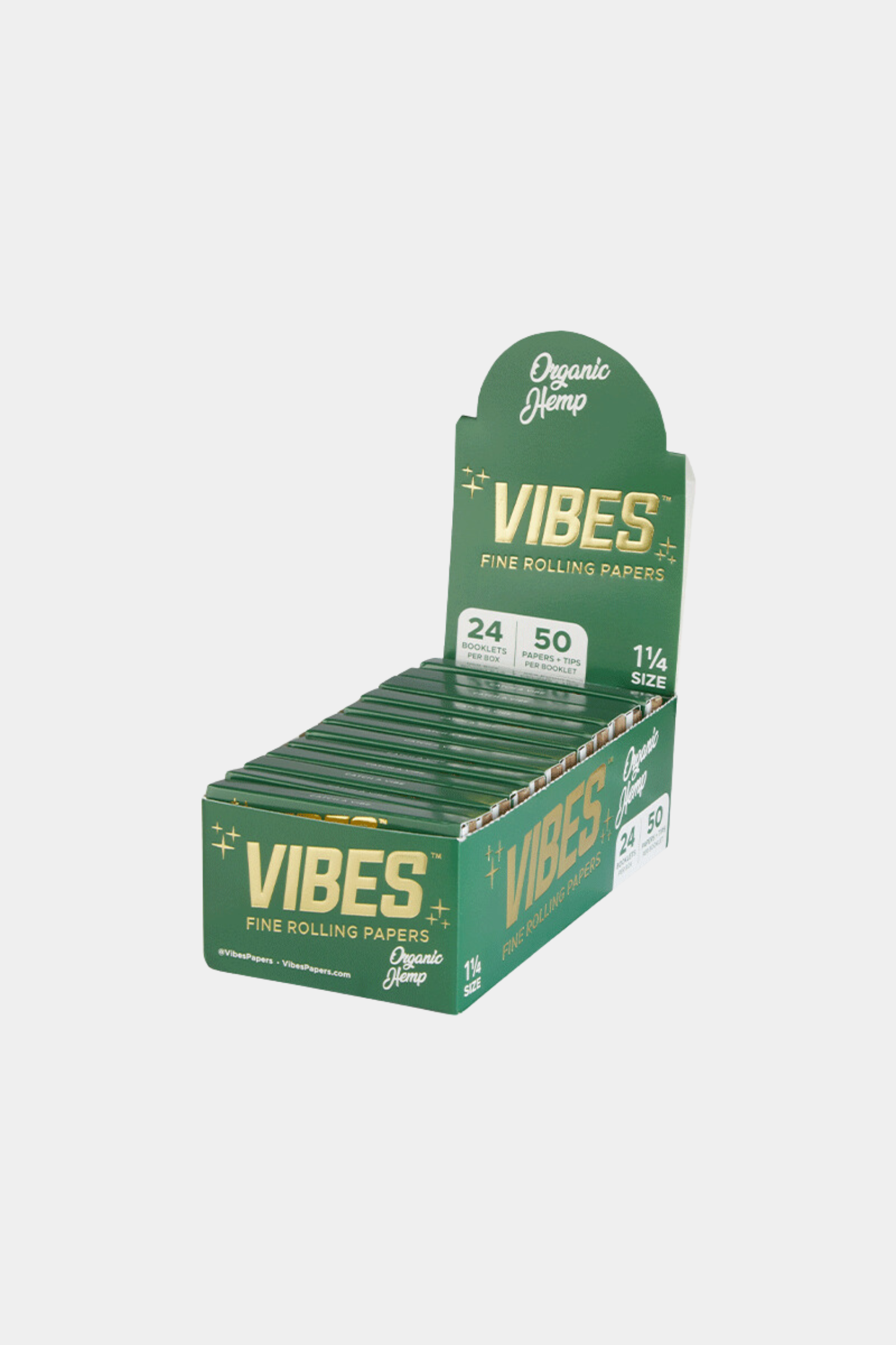VIBES Papers Booklets Box - 1.25" with Tips- 50/24